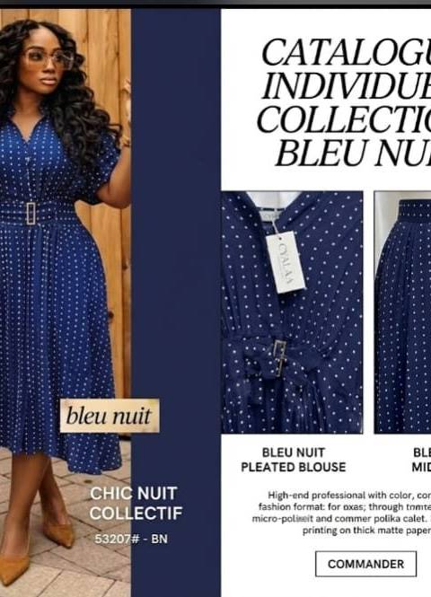 Ensemble bleue nuit