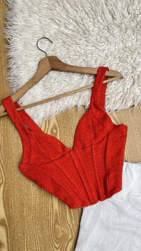 Haut Corset rouge