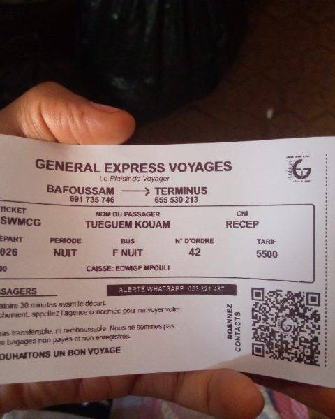 Ticket de voyage General